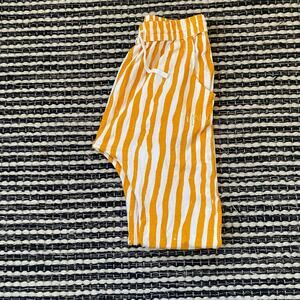 🌿Munster Kids Orange Stripe Harem Drawstring Pocket Jogger Pants 14